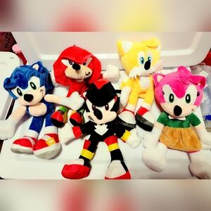 Sonic, Knuckles, Shadow, Tails, Amy, Plush Toy